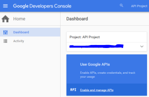 Google Developers Console